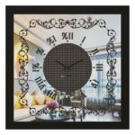 Add a touch of vintage charm to your living space with this exquisite Square Black Colour Designer Wall Clock. The clock features elegant Roman numerals and a silent mechanism, making it a practical yet artistic addition to any room. Handmade by artisan craftsmen, this Large wall clock is a statement piece that exudes luxury and classic charm. The intricate rhinestone sparkling crystal detailing enhances its aesthetic design, making it a unique wall clock perfect for boho wall art enthusiasts. This decorative mirrored clock is a must-have for interior design lovers looking to elevate their room decor. Surprise your loved ones with this stunning piece as a housewarming gift, sure to become a focal point in any home. Elevate your living room decor with this Rhinestone Decor piece and indulge in the timeless beauty of this luxury classic home accessory.