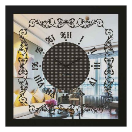 Add a touch of vintage charm to your living space with this exquisite Square Black Colour Designer Wall Clock. The clock features elegant Roman numerals and a silent mechanism, making it a practical yet artistic addition to any room. Handmade by artisan craftsmen, this Large wall clock is a statement piece that exudes luxury and classic charm. The intricate rhinestone sparkling crystal detailing enhances its aesthetic design, making it a unique wall clock perfect for boho wall art enthusiasts. This decorative mirrored clock is a must-have for interior design lovers looking to elevate their room decor. Surprise your loved ones with this stunning piece as a housewarming gift, sure to become a focal point in any home. Elevate your living room decor with this Rhinestone Decor piece and indulge in the timeless beauty of this luxury classic home accessory.