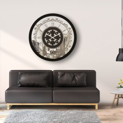 Enhance your living space with this stunning Large Black Wall Clock, a modern and unique addition to any room. This oversized clock features a sleek square design with Roman numerals, giving it a touch of vintage and retro charm. Perfect for the kitchen or living room, this silent clock will keep you on track without disrupting the peace and quiet. Elevate your home decor with this stylish and antique-inspired piece that seamlessly blends function and style. Make a statement with this must-have Large Wall Clock today!