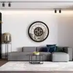 Enhance your living space with this stunning Large Black Wall Clock, a modern and unique addition to any room. This oversized clock features a sleek square design with Roman numerals, giving it a touch of vintage and retro charm. Perfect for the kitchen or living room, this silent clock will keep you on track without disrupting the peace and quiet. Elevate your home decor with this stylish and antique-inspired piece that seamlessly blends function and style. Make a statement with this must-have Large Wall Clock today!