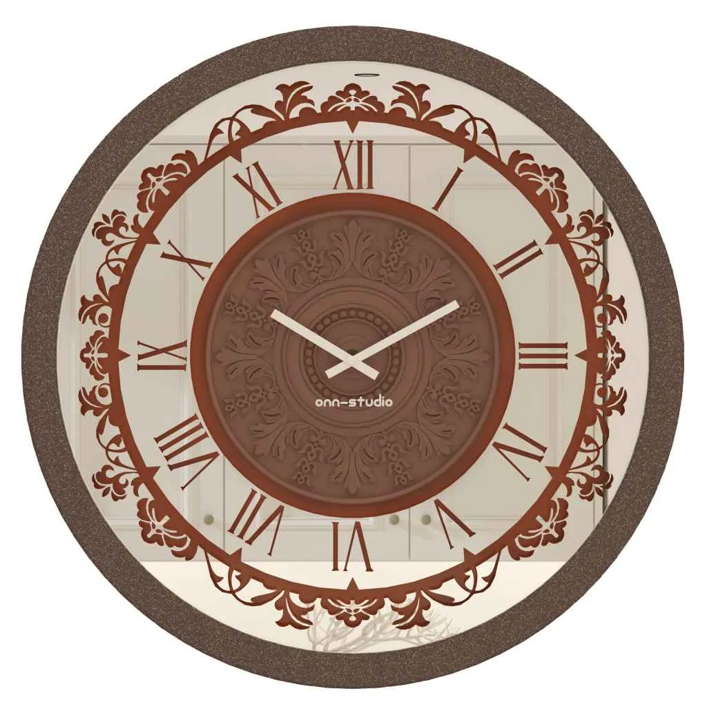 Add a touch of timeless elegance to your home with this stunning Roman Numerals Clock in a unique Copper Colour design. This Large Wall Clock is perfect for adding a modern yet vintage touch to your Living Room Decor or Kitchen space. The oversized design makes it a standout piece, while the Silent mechanism ensures a peaceful environment. Whether you are looking for a Big Wall Clock for your kitchen or a stylish addition to your Living Room, this Large Cuprous Clock is sure to impress. Embrace the Antique Look with this Round Wall Clock and elevate your space with a touch of sophistication. Shop now and make a statement with this exquisite piece!