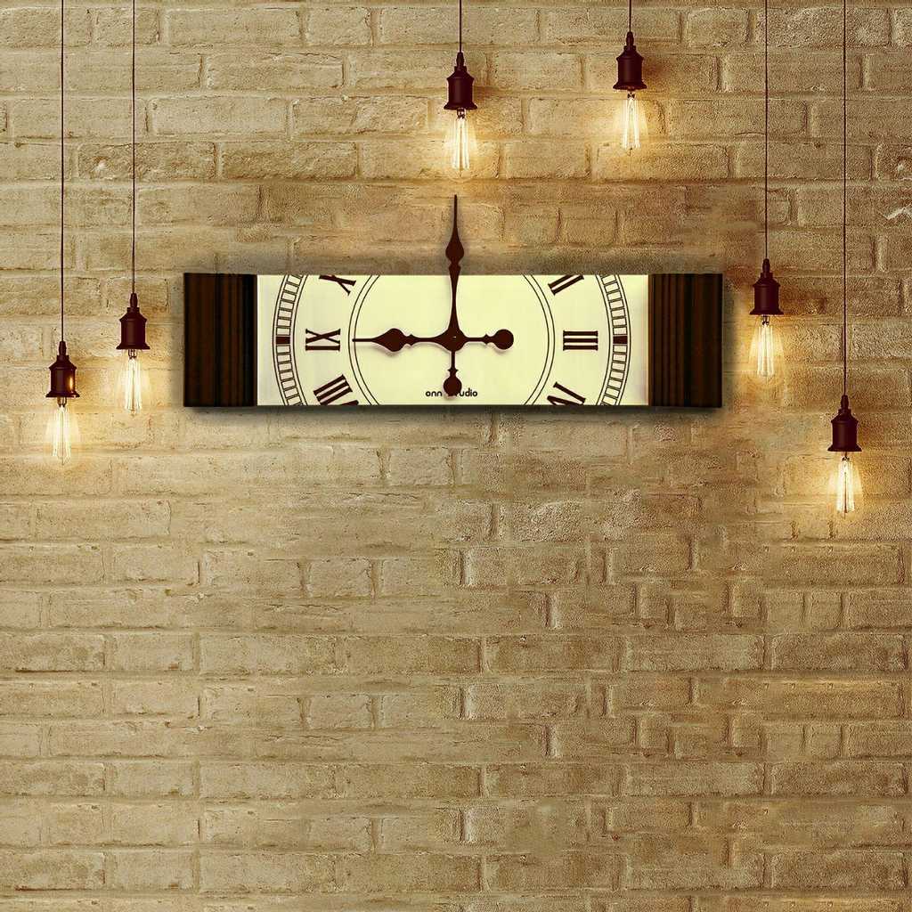 Introducing our stunning Rectangular Wall Mirror and Large Wall Clock combo! This unique and modern piece serves as both a functional timepiece and a stylish decor accent. The Kitchen Clocks element adds a touch of sophistication to your space, while the Brown and Gold hues complement any room seamlessly. Perfect for the Living Room or Kitchen, this Silent Wall Clock features Roman Numerals and a unique design that will surely make a statement. Elevate your home with this Designer masterpiece that is not just a clock, but a work of art.