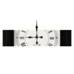 Add a touch of modern sophistication to your space with our exquisite Rectangular Wall Clock. This large wall clock doubles as a stylish piece of decor, featuring a unique design with elegant Roman numerals. Whether placed in your kitchen or living room, this black and gold wall clock will add a luxurious accent to your home. The silent mechanism ensures a peaceful atmosphere, making it perfect for any room where you want to relax and unwind. Elevate your decor with this designer piece that seamlessly combines form and function.