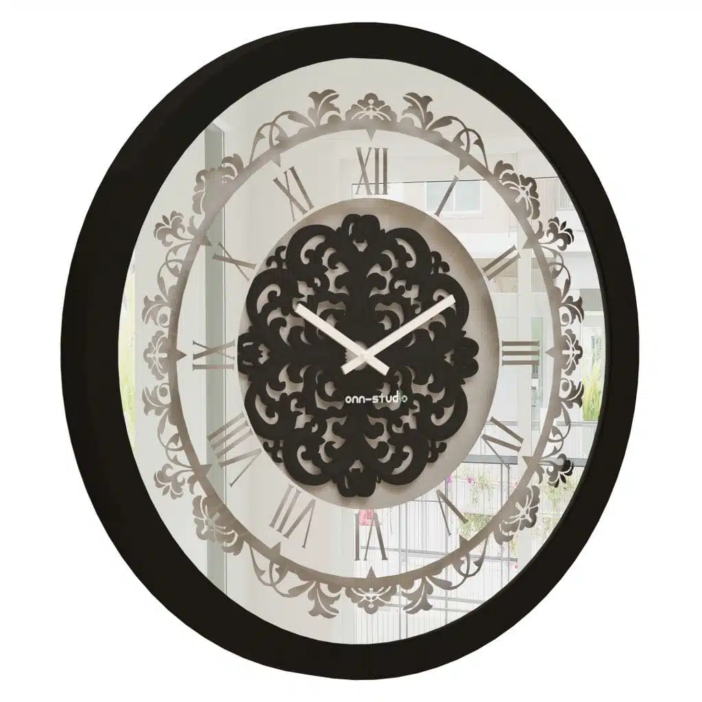 Add a touch of modern elegance to your home with our Large Black Wall Clock. This unique wall clock is perfect for both the kitchen and living room, adding a stylish statement piece to your decor. Its oversized design and retro square shape make it a standout piece, while the silent vintage-inspired operation ensures it won't disrupt your space. Featuring classic Roman numerals, this antique wall clock combines timeless charm with contemporary flair. Upgrade your space with this stunning piece that is both functional and fashionable. Perfect for those seeking a large, striking clock to elevate their interior design.