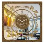 Add a touch of boho charm to your living space with this one-of-a-kind Boho Style Roman Numeral Mirror Clock. This chic vintage square wall clock in patina gold exudes elegance and adds a sophisticated feel to any room. Perfect for living rooms, this unique wall art piece is a statement-making addition to your home decor. Stay on time in style with this stunning clock that effortlessly blends function and fashion.