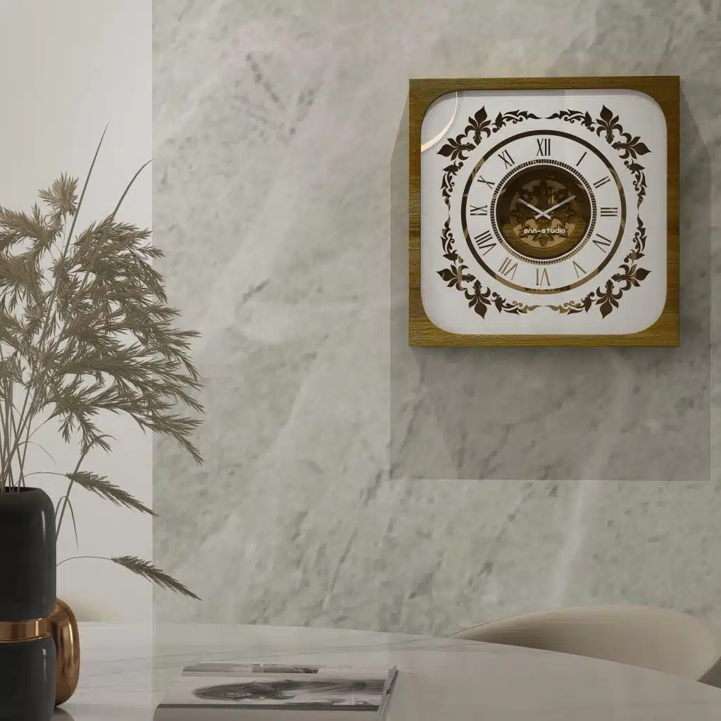 Add a touch of Boho charm to your living space with this exquisite Boho Style Roman Numeral Mirror Clock. This unique wall art piece merges vintage elegance with chic modern design, featuring a square clock in a stunning patina gold finish. The Roman numerals add a classic and sophisticated touch, making it the perfect addition to any stylish living room decor. Elevate your home decor with this elegant and eye-catching wall clock that is sure to dazzle your guests and become a focal point in your home.