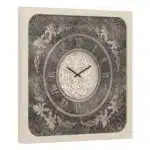 Add a touch of elegance to your living space with our Square Beige Colour Wall Clock featuring Roman Numerals and a Traditional Floral design. This Artisan clock is a true statement piece, handcrafted with care to bring a vintage charm to your home. Its large size and silent movement make it perfect for any room decor, while the Decorative Mirrored accents add a unique touch to this clock. Whether you are looking for an interior design upgrade or a thoughtful housewarming gift, this beautiful piece is sure to impress. Embrace the Boho Wall Art trend with this Retro-inspired clock, creating an aesthetic design that will enhance any space. Don't miss out on this opportunity to add a one-of-a-kind, Handmade Wall Clock to your collection!