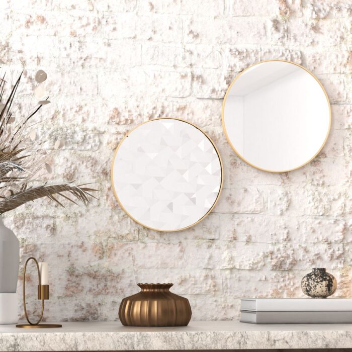 Introduce a touch of elegance and style to your living space with this Unique Decorative Round Mirror. Perfect for enhancing your living room décor or adding a chic accent to your bathroom vanity, this handmade wood mirror is a true statement piece. The intricate design and aesthetic appeal make it a standout choice for any interior design style. Whether used as a wall accent or as part of your room decor, this mirror is sure to add charm and sophistication to your home. Elevate your space with this stunning piece of art that is not only functional but also adds a touch of luxury to your surroundings.