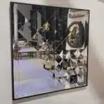 Aesthetic Design Wall Mirror - Home Décor for Stylish Living Room