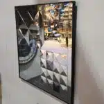Aesthetic Design Wall Mirror - Home Décor for Stylish Living Room