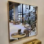 Elegant Gold and Black Bathroom Vanity Mirror - Boho Style Mirror