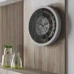 Add a touch of vintage charm to your living space with this stunning Silver Color Round Wall Clock. Featuring elegant Roman Numerals, a Curved Wood Center, and an Antique finish, this Large Wall Clock is perfect for adding a unique touch to your kitchen or living room decor. Whether you need a statement piece with this Oversized Wall Clock or a simple timepiece with this Silent Wall Clock, this Retro-inspired design is sure to impress. Don't miss out on this must-have item for anyone seeking a blend of classic and contemporary style!