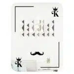 Onn Studio's Rectangle Mosaic Mirror designed as a black king playing card.