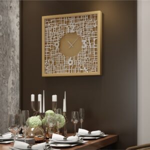 Add a touch of sophistication to your living room or kitchen decor with this Unique Large Wooden Wall Clock. This elegant timepiece is the perfect housewarming gift idea that will elevate any space with its modern design. Available in Black, Gray, Gold, Beige, and Silver, this oversized square wall clock is not only stylish but also functional. Its silent movement ensures a peaceful environment while keeping you on time. Whether you're looking for a statement piece for your living room or a chic addition to your kitchen, this Large Black Wall Clock is sure to make a bold statement in any room. Shop now and add a touch of elegance to your home decor!