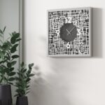 Add a statement-making touch to your living room or kitchen decor with this unique large wooden wall clock. This elegant timepiece is the perfect housewarming gift idea for those who appreciate stylish home decor. With its modern design and oversized silhouette, this large clock is sure to make a statement on any wall. Available in black, gray, gold, beige, and silver, this large wall clock is not only functional but also adds a touch of sophistication to any space. Whether you're looking for a kitchen clock or a living room clock, this silent wall clock is the perfect addition to your home. Upgrade your decor with this stylish and chic square wall clock today!