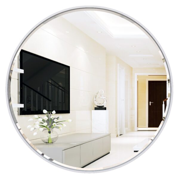 Enhance your living space with this stunning Bathroom Round Wall Mirror. This Large Bathroom Vanity mirror features a beautiful Gold Wall Mirror frame with a bevelled edge, adding a touch of elegance to any room. Perfect for the Entryway or as a stylish Circle Mirror in your Living Room Decor, this mirror is a must-have for chic homes seeking sophistication and style.