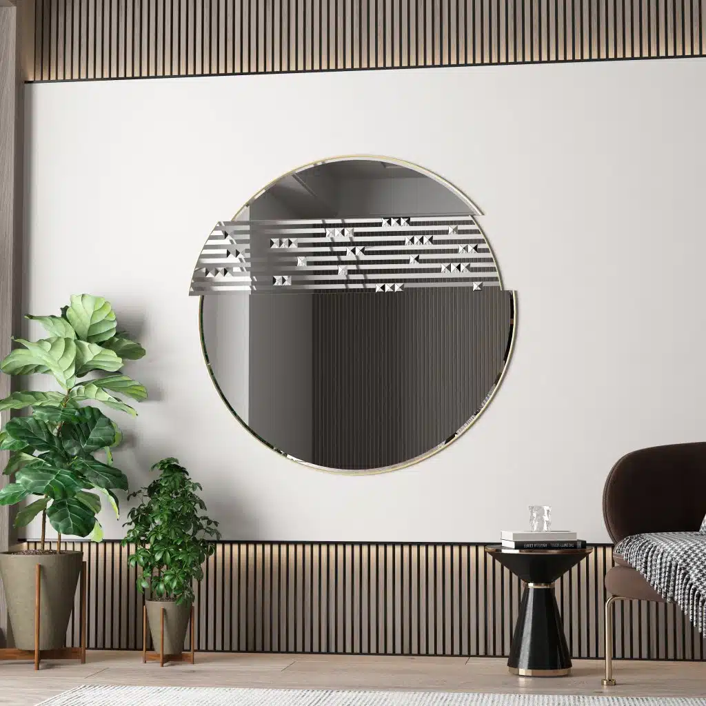 Unique Bathroom Vanity Mirror - Boho Wall Art - Irregular Mirror - Image 4