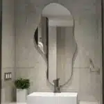 Wavy Mirror, Bathroom Vanity, Unique Asymmetrical Wall Décor - Image 2