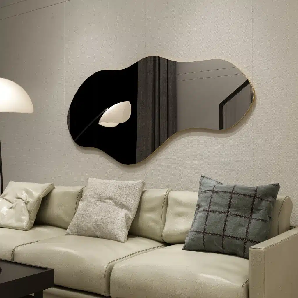 Wavy Mirror, Bathroom Vanity, Unique Asymmetrical Wall Décor - Image 4