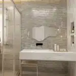 Wavy Mirror, Bathroom Vanity, Unique Asymmetrical Wall Décor - Image 5