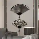 Add a touch of modern elegance to your living room décor with this unique asymmetrical mirror. Perfect for adding a contemporary flair to any space, this irregular fan-shaped mirror is both stylish and functional. Whether it's hanging in the bathroom as a vanity mirror or displayed in the living room as a statement piece, this mirror is sure to impress. Available in both large and small sizes, it also makes a thoughtful housewarming gift for your loved ones. Upgrade your home with this modern and minimalistic mirror today!