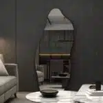Asymmetrical Floor Mirror for Living Room Décor, Wavey Mirror - Image 2