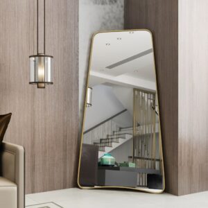 Elevate your space with this stunning Wavy Asymmetrical Gold Wall Mirror. This modern chic home decor piece is perfect for adding a touch of elegance to your bathroom vanity or living room. The irregular shape of the mirror creates a unique and eye-catching design element, setting it apart from traditional mirrors. Bring a touch of luxury to your home with this elegant vanity aesthetic that will surely enhance any room's aesthetic.