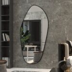 ASYMMETRICAL VANITY MIRROR, Irregular Mirror, Entryway Mirror, Gold Wall Mirror for Bathroom, Large Mirror wall décor, Full length Mirror