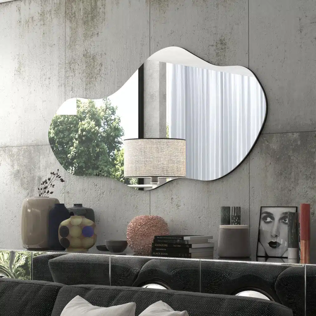 Wavy Mirror, Bathroom Vanity, Unique Asymmetrical Wall Décor - Image 15