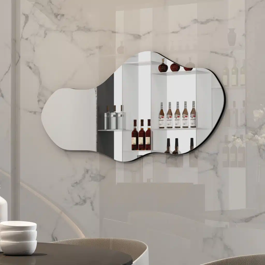 Wavy Mirror, Bathroom Vanity, Unique Asymmetrical Wall Décor - Image 16
