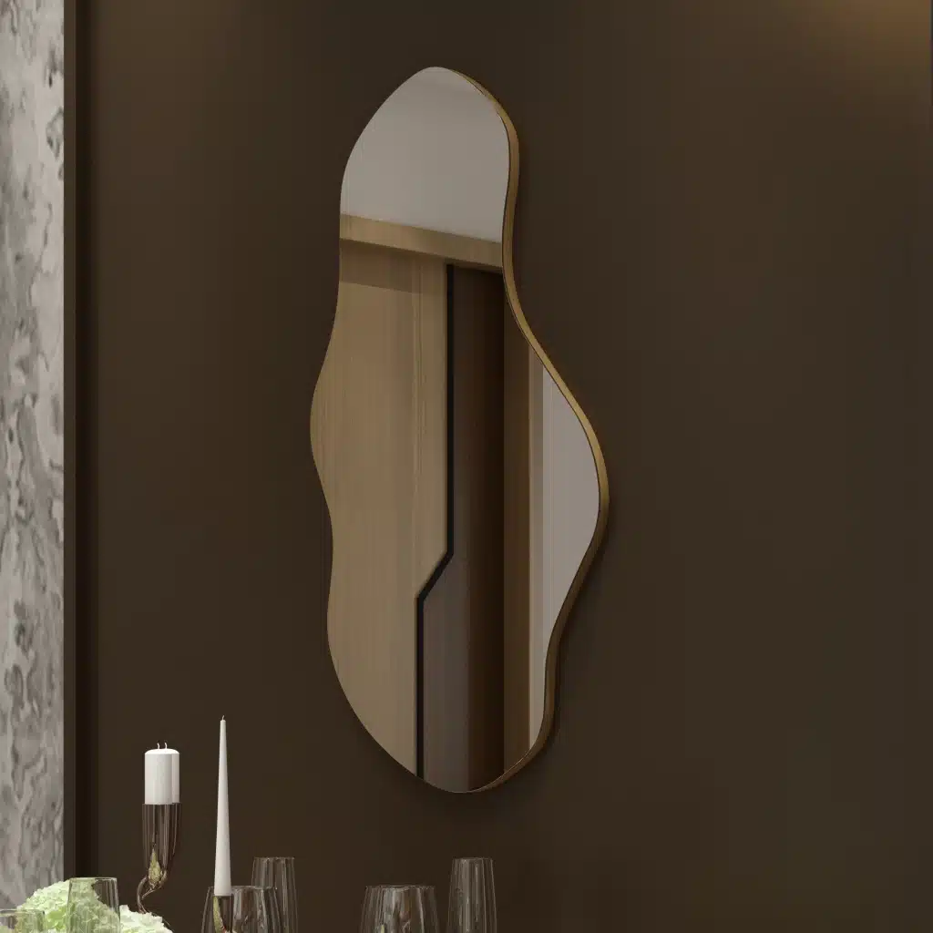 Wavy Mirror, Bathroom Vanity, Unique Asymmetrical Wall Décor - Image 18