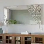 Silver frame premium handmade mirror with beveled edges