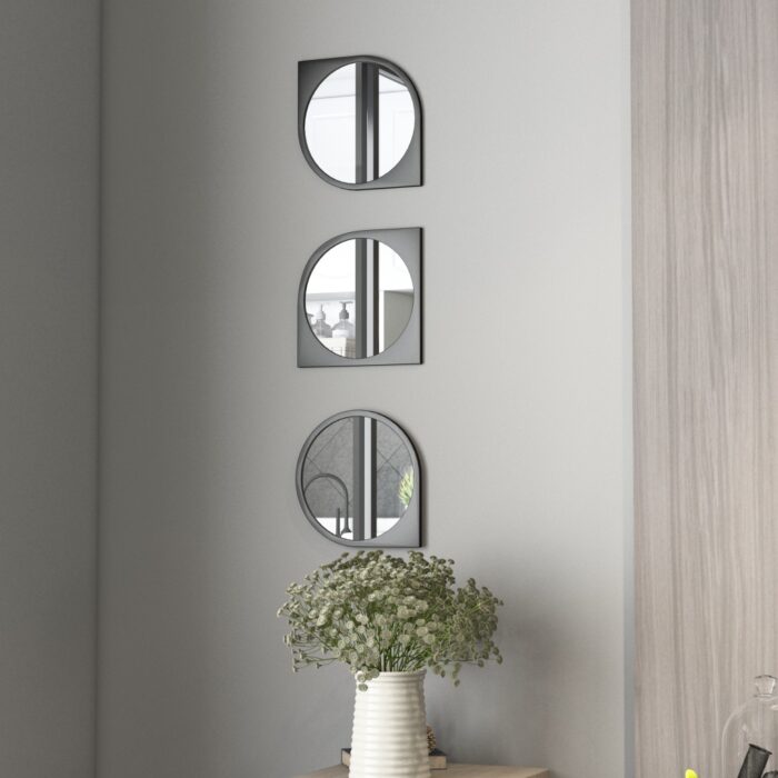 Introducing our stunning collection of mirrors that will elevate the style of your home decor! This Asymmetrical Bathroom Vanity mirror adds a modern touch to your space, while the Round Irregular wall mirror brings a unique and artistic flair. The Aesthetic Long gold mirror exudes elegance and sophistication, perfect for creating a chic ambiance in any room. Make a statement with the Unique curved mirror that captures attention and sets your space apart. Complete your living room Set with these fabulous mirrors that not only reflect your unique style but also enhance the overall aesthetic of your home.