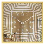 Add a touch of modern sophistication to your living room or kitchen decor with this unique large wall clock featuring a stunning 3D effect look design. This elegant timepiece is not only functional but serves as a stylish statement piece for any home. This oversized clock is available in black, gray, gold, beige, and silver, perfect for complementing any color scheme. Whether for yourself or as a housewarming gift idea, this silent, square wall clock will surely impress. Elevate your space with this chic and contemporary piece that embodies both form and function.