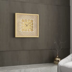 Add a touch of modern sophistication to your living room or kitchen decor with this unique large wall clock featuring a stunning 3D effect look design. This elegant timepiece is not only functional but serves as a stylish statement piece for any home. This oversized clock is available in black, gray, gold, beige, and silver, perfect for complementing any color scheme. Whether for yourself or as a housewarming gift idea, this silent, square wall clock will surely impress. Elevate your space with this chic and contemporary piece that embodies both form and function.