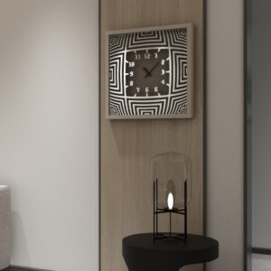 Add a touch of modern sophistication to your living room or kitchen decor with this unique large wall clock featuring a stunning 3D effect look design. This elegant timepiece is not only functional but serves as a stylish statement piece for any home. This oversized clock is available in black, gray, gold, beige, and silver, perfect for complementing any color scheme. Whether for yourself or as a housewarming gift idea, this silent, square wall clock will surely impress. Elevate your space with this chic and contemporary piece that embodies both form and function.