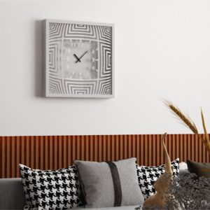 Add a touch of modern sophistication to your living room or kitchen decor with this unique large wall clock featuring a stunning 3D effect look design. This elegant timepiece is not only functional but serves as a stylish statement piece for any home. This oversized clock is available in black, gray, gold, beige, and silver, perfect for complementing any color scheme. Whether for yourself or as a housewarming gift idea, this silent, square wall clock will surely impress. Elevate your space with this chic and contemporary piece that embodies both form and function.