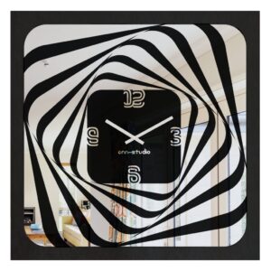 Add a touch of modern sophistication to your living room or kitchen decor with this unique large wall clock featuring a stunning 3D effect look design. This elegant timepiece is not only functional but serves as a stylish statement piece for any home. This oversized clock is available in black, gray, gold, beige, and silver, perfect for complementing any color scheme. Whether for yourself or as a housewarming gift idea, this silent, square wall clock will surely impress. Elevate your space with this chic and contemporary piece that embodies both form and function.