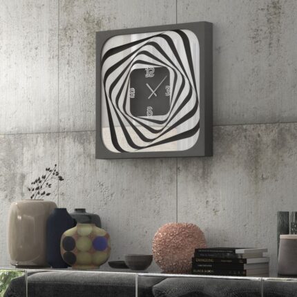 Add a touch of modern sophistication to your living room or kitchen decor with this unique large wall clock featuring a stunning 3D effect look design. This elegant timepiece is not only functional but serves as a stylish statement piece for any home. This oversized clock is available in black, gray, gold, beige, and silver, perfect for complementing any color scheme. Whether for yourself or as a housewarming gift idea, this silent, square wall clock will surely impress. Elevate your space with this chic and contemporary piece that embodies both form and function.