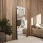 Enhance the elegance of your living space with our exquisite Standing Mirror with Clock. This unique design combines the functionality of a floor mirror with the sophistication of a leaner mirror, featuring a sleek Minimal Mirror Clock that adds a modern touch to any room. The Large Big wall mirror is a statement piece, perfect for your entryway or as a stunning focal point in your living room. Crafted with a blend of gold, black, and silver accents, this Elegant Designer Mirror exudes chic style and complements any decor. Elevate your home with this versatile piece that doubles as a Vanity Mirror, making it a must-have for those who appreciate luxurious and trendy design elements.