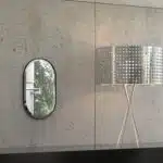 Boho Chic Pill-Shaped Wall Mirror - Small Vanity Decor