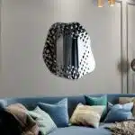 Asymmetrical Irregular Wavey Vanity Wall Mirror, Aesthetic Decor - Image 9