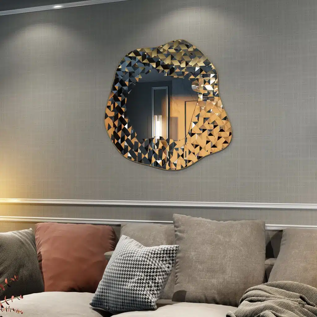Asymmetrical Irregular Wavey Vanity Wall Mirror, Aesthetic Decor - Image 10