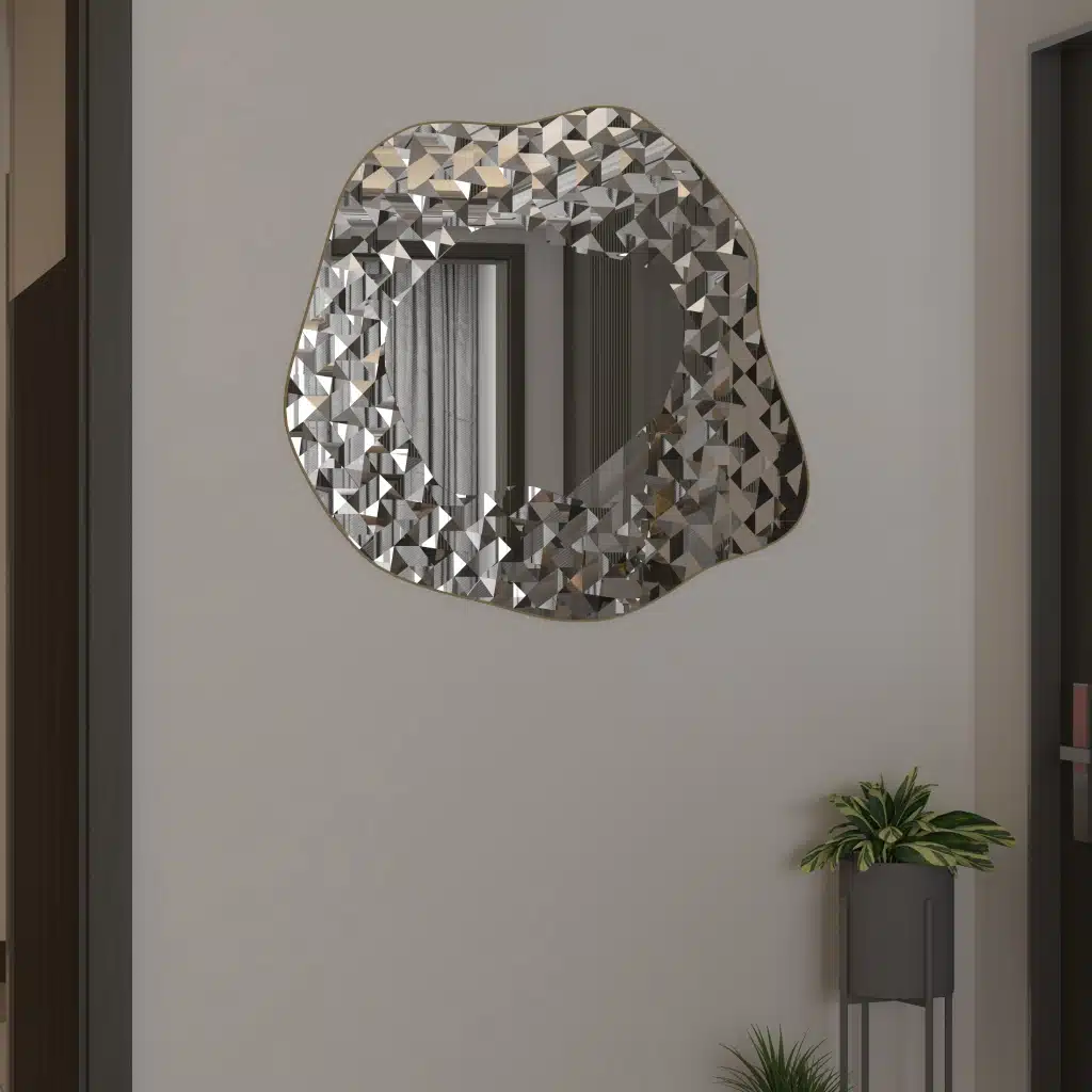 Asymmetrical Irregular Wavey Vanity Wall Mirror, Aesthetic Decor - Image 15