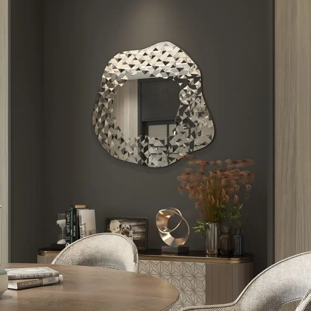 Asymmetrical Irregular Wavey Vanity Wall Mirror, Aesthetic Decor - Image 16
