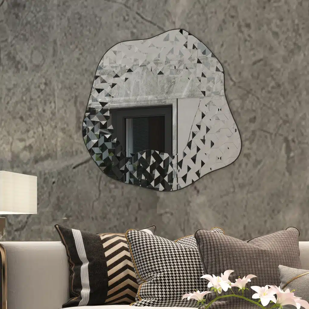 Asymmetrical Irregular Wavey Vanity Wall Mirror, Aesthetic Decor - Image 17