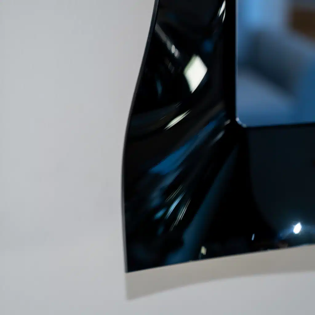Luxury Wavy Black Tinted Glass Wall Mirror – Handmade 3D Designer Mirror for Modern Interiors