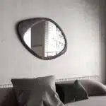 Granite grey wood mirror