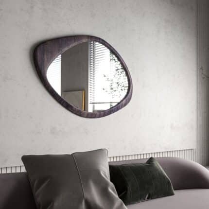 Granite grey wood mirror