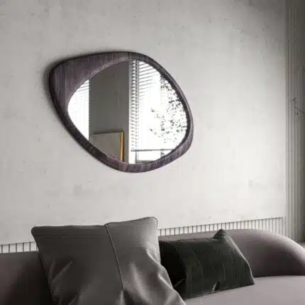 Granite grey wood mirror